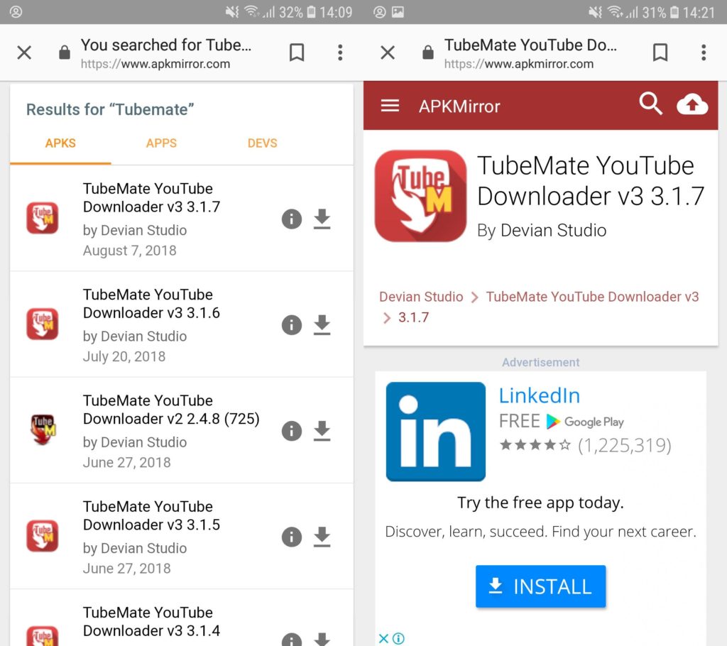 TubeMate app